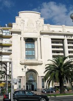 Art-Deco-Fassade des Palais de la Mediterranée