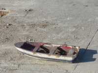 Baustellenfährboot in Kimi