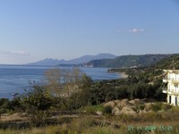 Blick nach Loutsa Beach, von Lygia aus