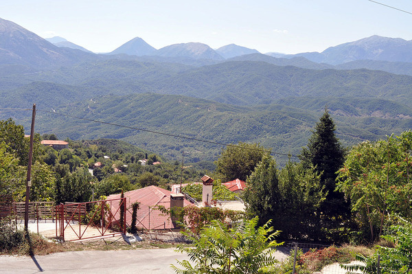 Sicht nach Albanien