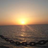 Sonnenaufgang auf dem Meer
