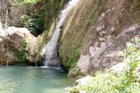 Polylimnio Wasserfälle