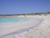 Kipos Michalis -Strand in der Nähe vom Airport  Juni 2009