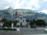 Makarska Kacic Platz und Kirche St. Markus