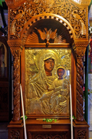 Ikone am Altar der Panagía Kathólik
