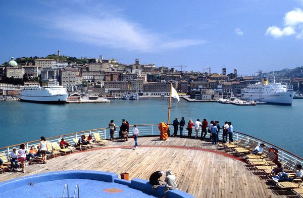 Mediterranean Sea in Ancona, 1986