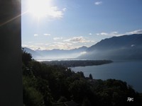 Blick auf die Halbinsel von Ascona