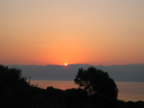 Sonnenaufgang im Kolpos von Kalamata