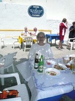 Taverne, Ouzeria "Platanos", bei Inge und Savvas