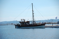 Neos Marmaras-Stadt-Piratenschiff