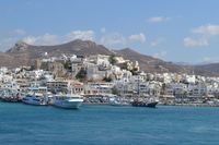 Wir verlassen den Hafen von Naxos