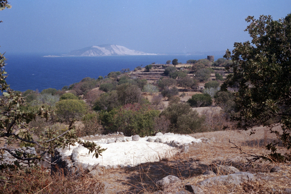 Nissiros Landschaft Blick auf Gyali