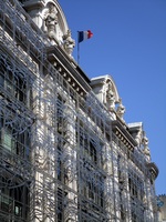 Interessante Fassade in der Rue de Rivoli