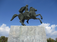Denkmal vom Alexander dem Großen. 