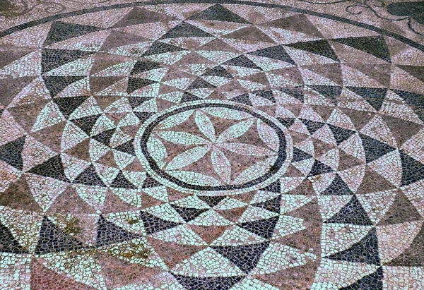 Mosaikboden mit schönen Muster. 01