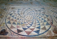 Mosaikboden mit schöne Muster. 02