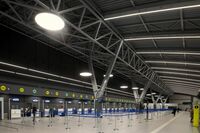 Neuer Terminal Check In vom Flughafen Thessaloniki. 