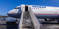 Aegean Airlines - Flughafen von Thessaloniki. 