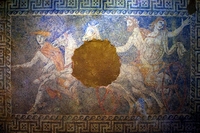 Mosaik im Grab-Die Entführung von Persophone.