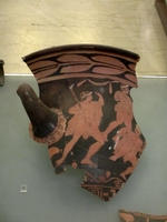 Arch.Museum-Ein Stück von einer griechischen Vase.